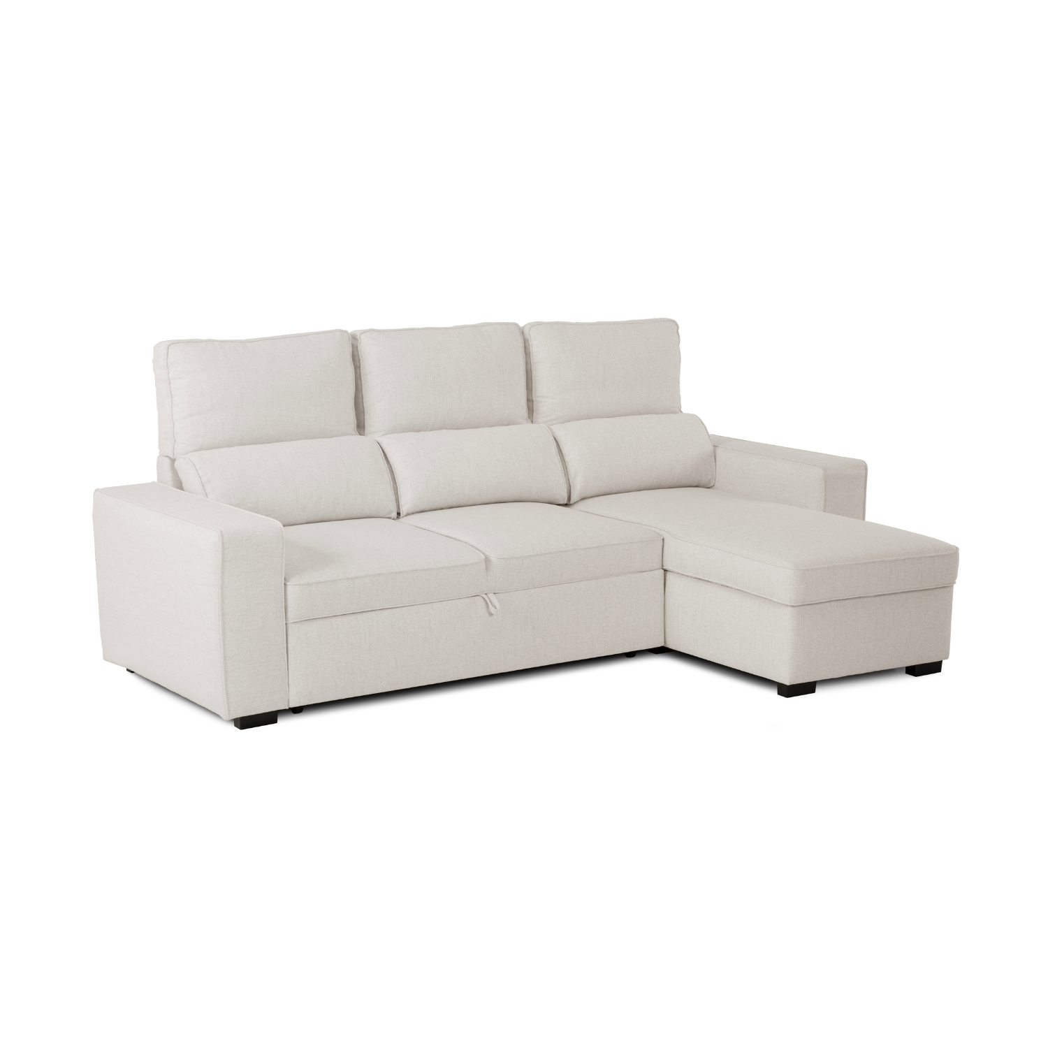 3-SITZER-SOFA-BETT MIT WENDBARER CHAISELONGE UND LAGERUNG – HARPER