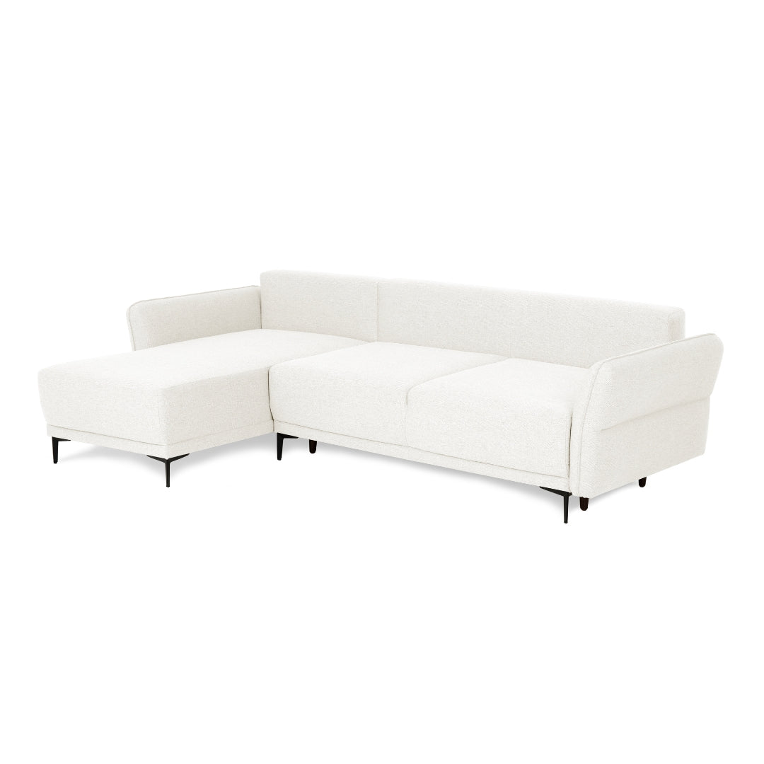 3 Seater Sofa Bed with Reversible Chaise Longue - Toby