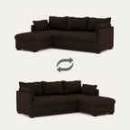 Sofá - cama de 4 lugares com chaise longue e arrumação – OrlandoC801BFSRG1942_C24