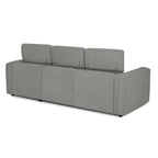 Sofá - Cama 4 Lugares com Chaise Longue Reversível e Cabeceiras Ajustáveis - MorganC1454CFSRG9114_C24