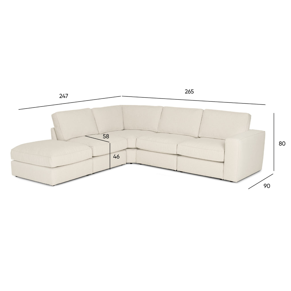 Sofá Modular 7 Lugares - TaylorC1121ASSRG0840_C24