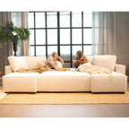 Sofá - Cama Panorâmico 5 Lugares com 2 Chaise Longue - JordanC1512ACSRG8240_C24