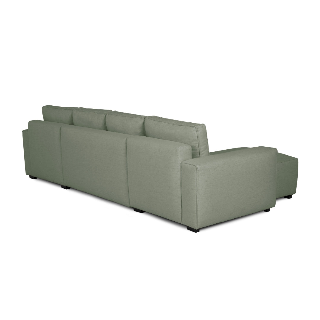 4 Seater Sofa Bed with Panoramic Chaise Longue - Jordan