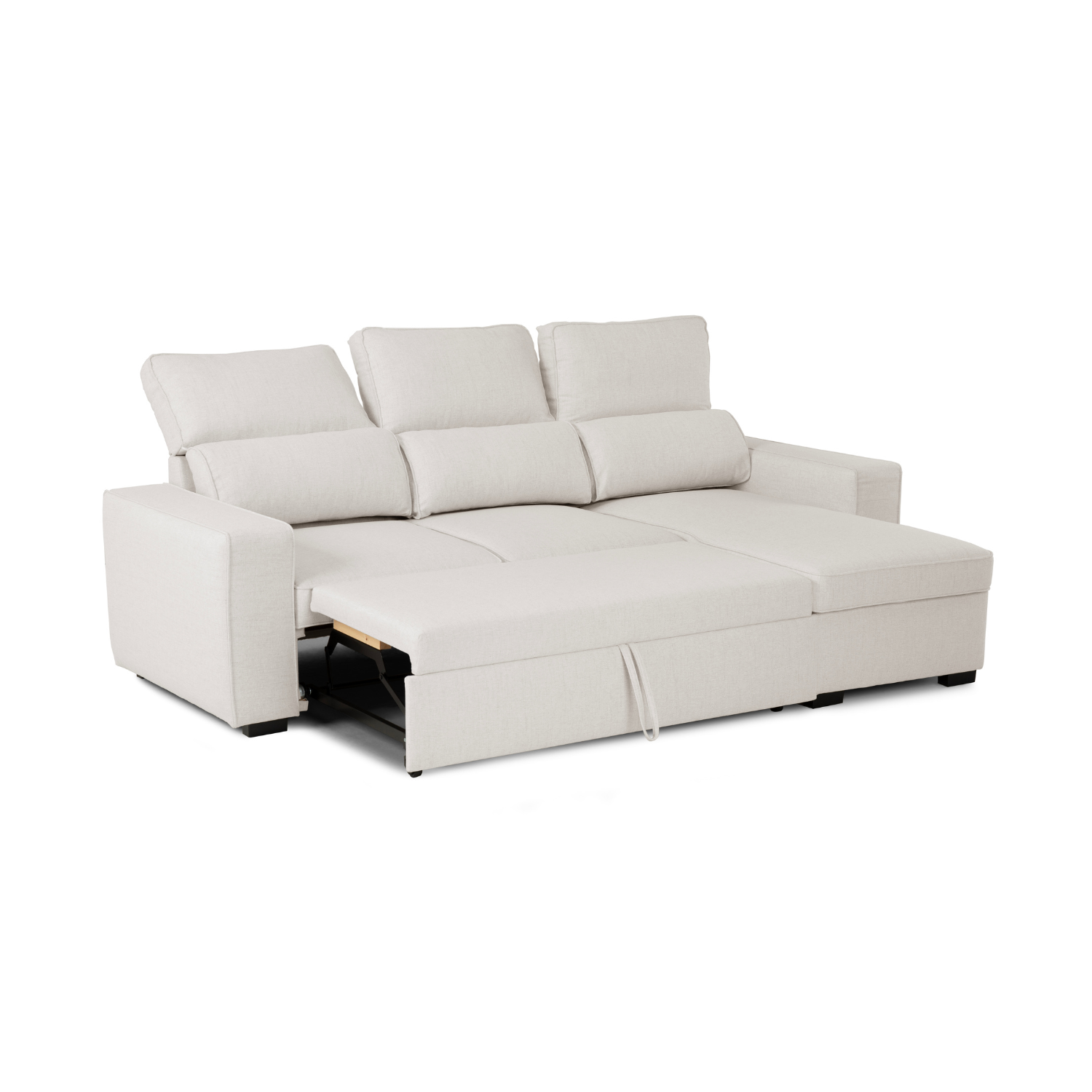 3-Seater Sofa Bed With Reversible Chaise Longue And Storage - Harper