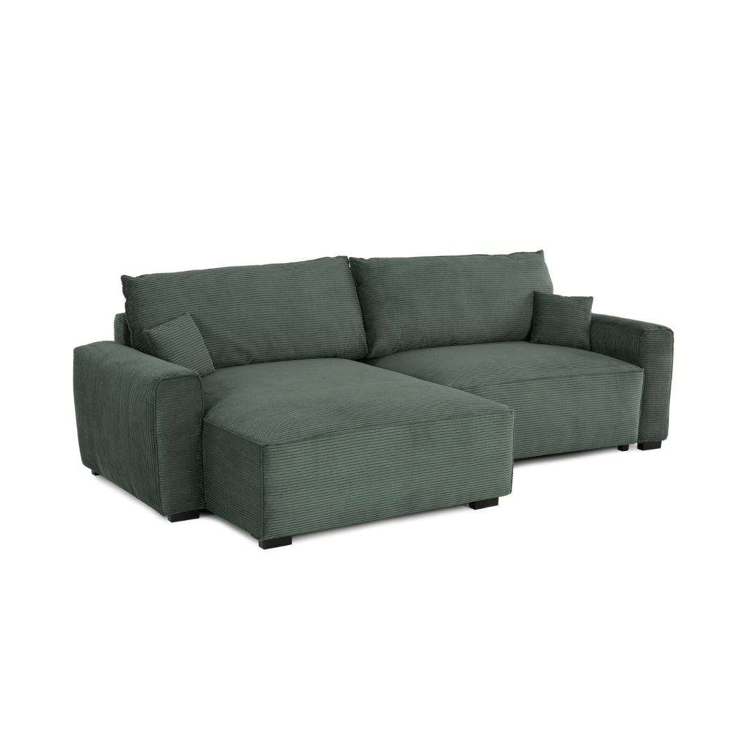 3-Sitzer-Schlafsofa mit Chaiselongue – Lauren 