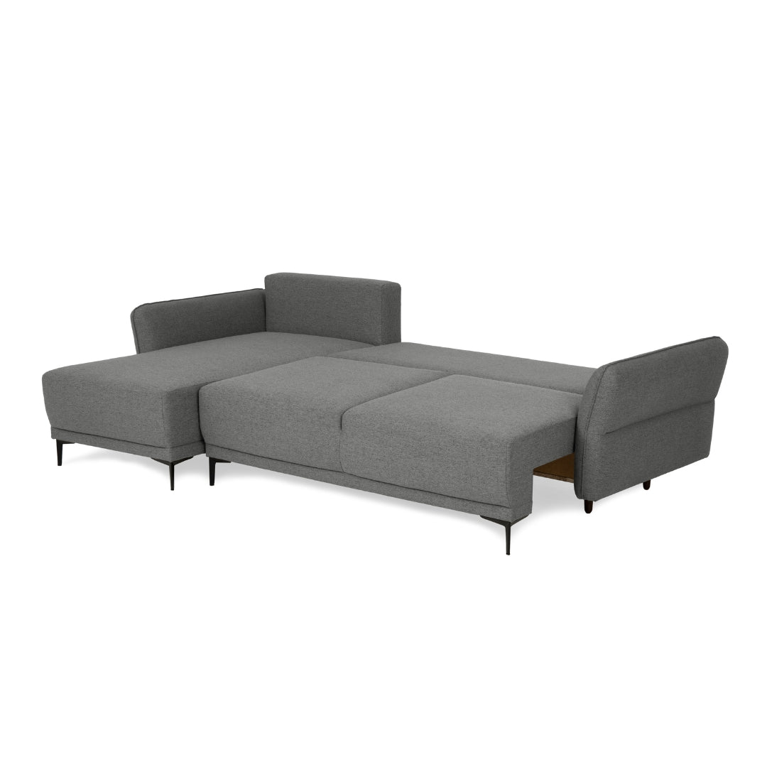 4 Seater Sofa Bed with Reversible Chaise Longue - Toby