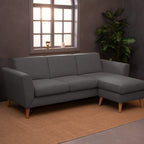 Sofá de 3 lugares com chaise longue reversível e pés vintage – AngelC710BSSRBG2721_C24