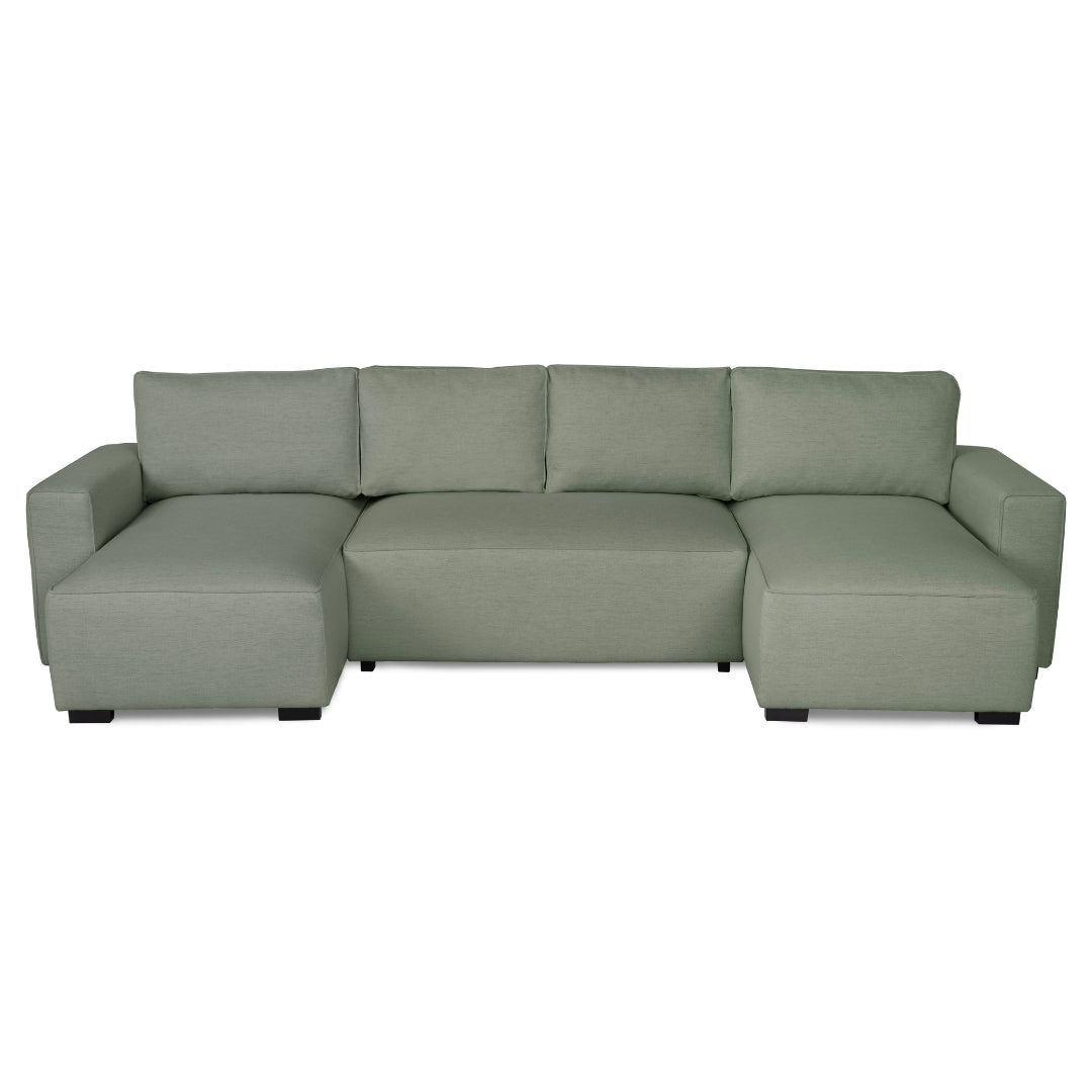 4 Seater Sofa Bed with Panoramic Chaise Longue - Jordan