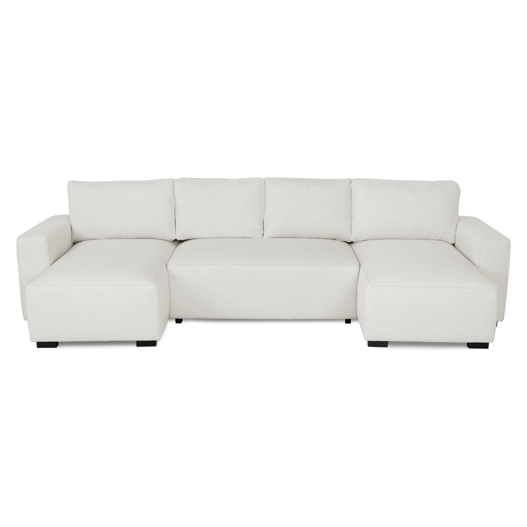 4 Seater Sofa Bed with Panoramic Chaise Longue - Jordan