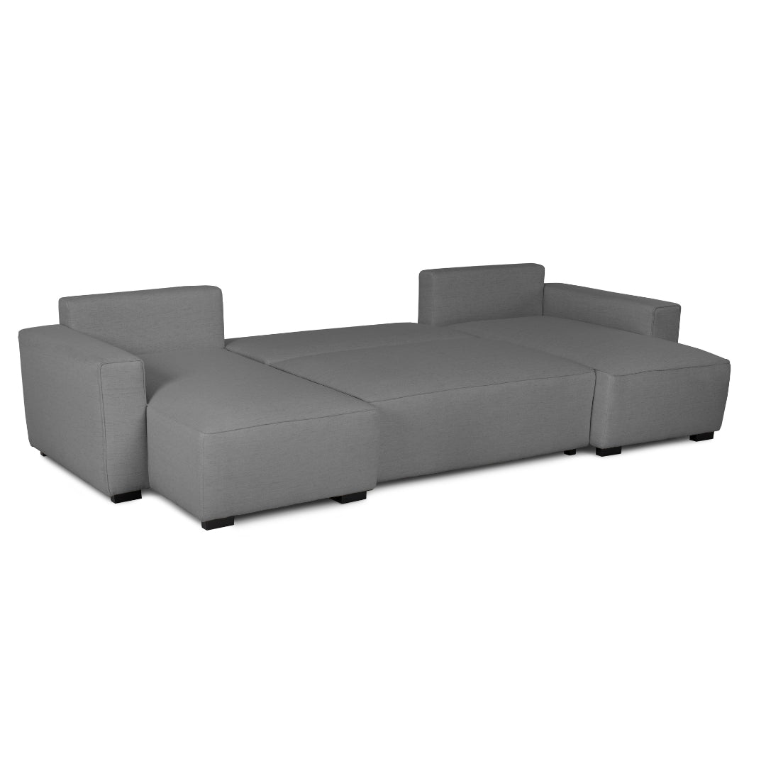 4 Seater Sofa Bed with Panoramic Chaise Longue - Jordan