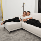 Sofá - Cama 4 Lugares com Chaise Longue Reversível - TobyC1513BCSRG8240_C24