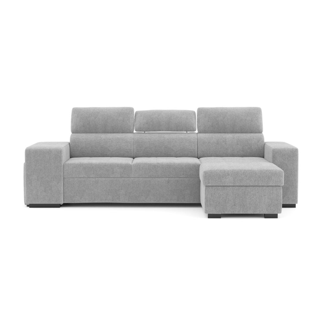 3-Sitzer-Schlafsofa mit Chaiselongue und verstellbaren Kopfteilen