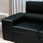 Sofá - cama de 4 lugares com chaise longue reversível, cabeceiras ajustáveis e 2 pufes – JohnC689BCSRG3810_C24