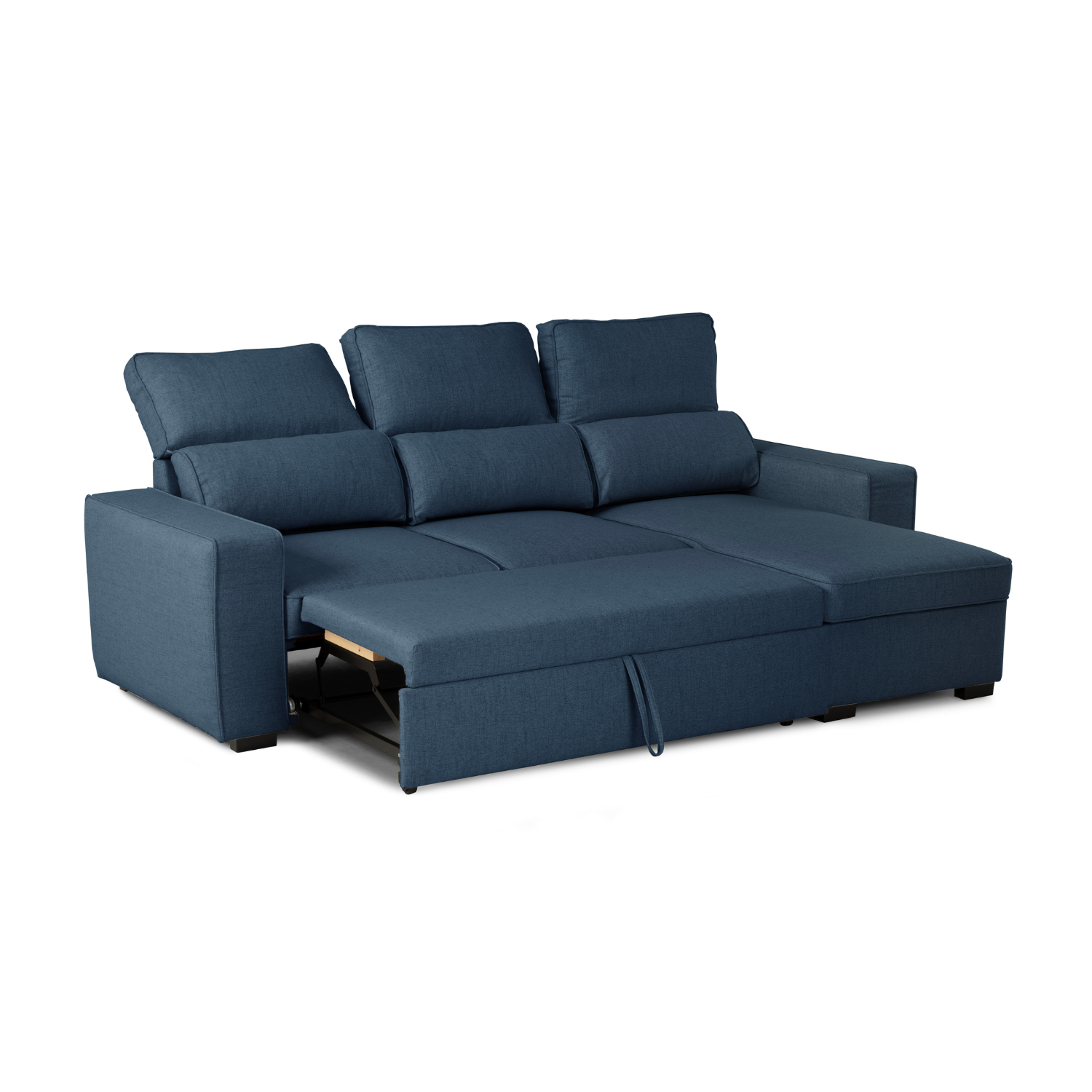 3-Seater Sofa Bed With Reversible Chaise Longue And Storage - Harper