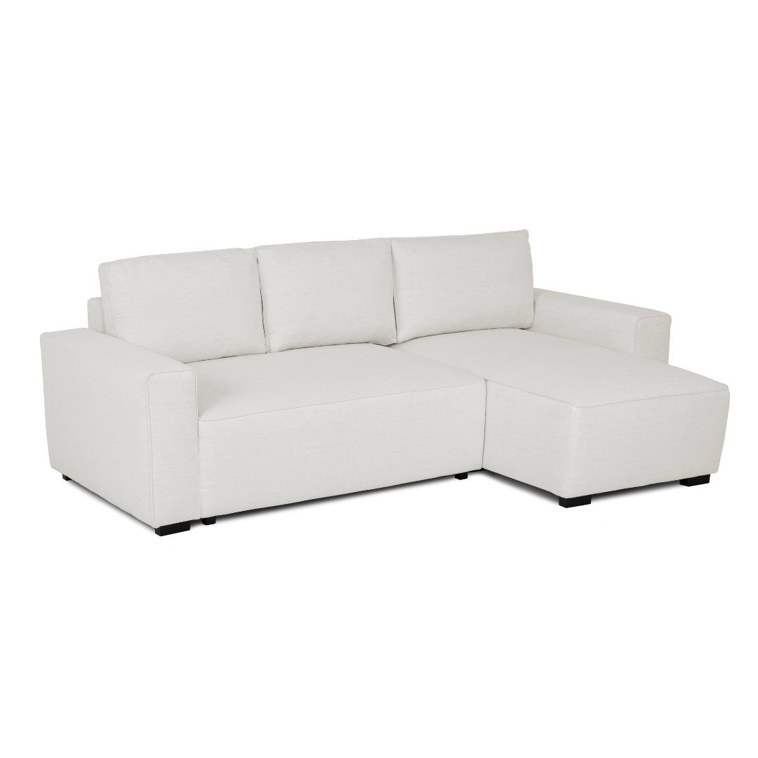 4 Seater Sofa Bed with Reversible Chaise Longue - Jade