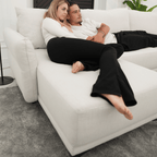 Sofá - Cama 4 Lugares com Chaise Longue Reversível - TobyC1513BCSRG8240_C24