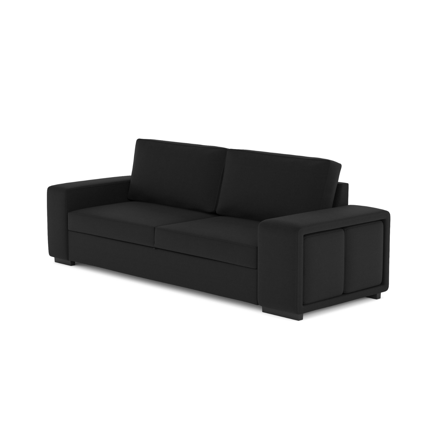 3 Seater Sofa Bed + 2 Puffs - Avery