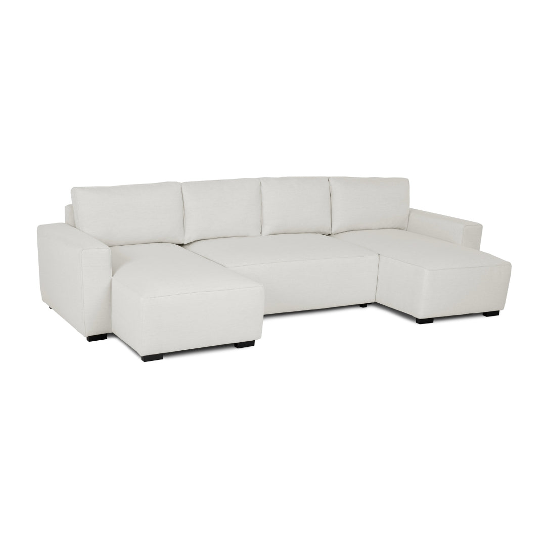 4 Seater Sofa Bed with Panoramic Chaise Longue - Jordan