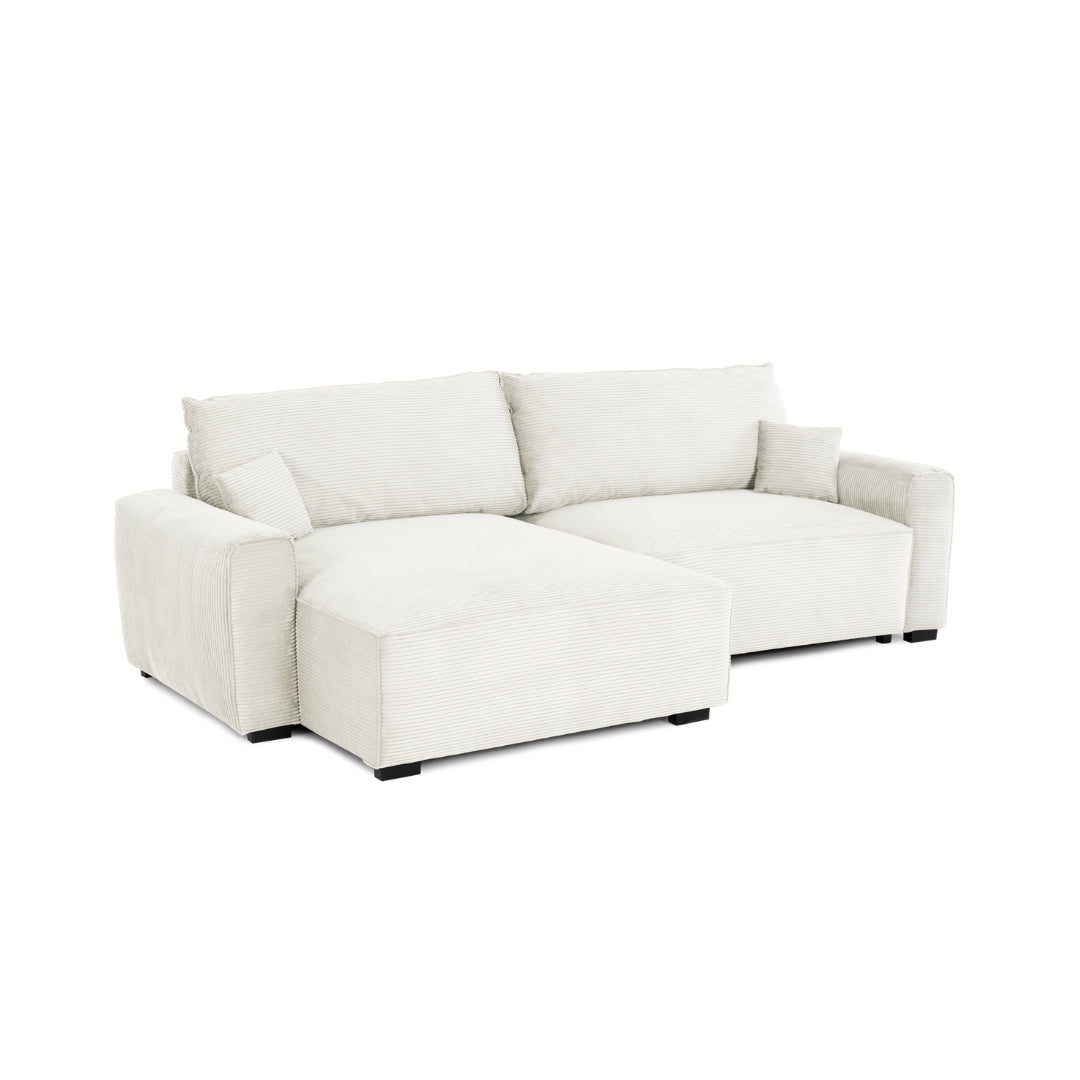 4 Seater Sofa Bed with Chaise Longue - Lauren