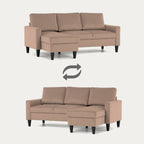 Sofá 3 Lugares com Chaise Longue Reversível - FoxC1032BSSRG0241_C24