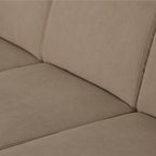 Sofá de 3 lugares com chaise longue reversível e pés vintage – AngelC710BSSRBG2721_C24