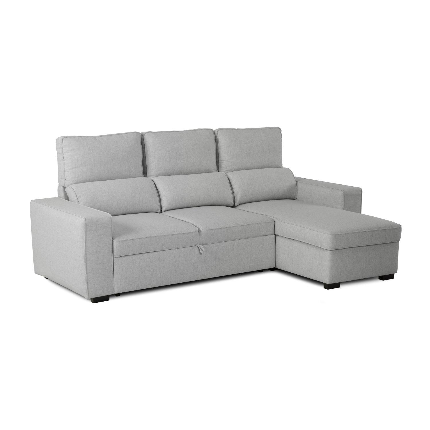 DIVANO LETTO 3 POSTI CON CHAISE LONGUE REVERSIBILE E CONTENITORE - HARPER