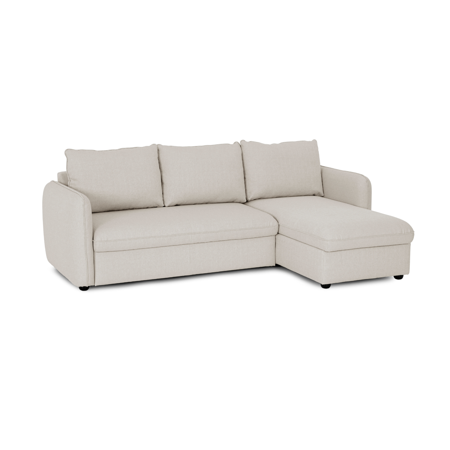 3-Sitzer-Schlafsofa – Easybed-System – mit wendbarer Chaiselongue und Stauraum – Vogue 