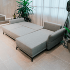 Sofá - Cama 4 Lugares com Chaise Longue Reversível - TobyC1513BCSRG8211_C24