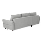 Sofá - Cama 4 Lugares com Chaise Longue Reversível - TobyC1513BCSRG8210_C24