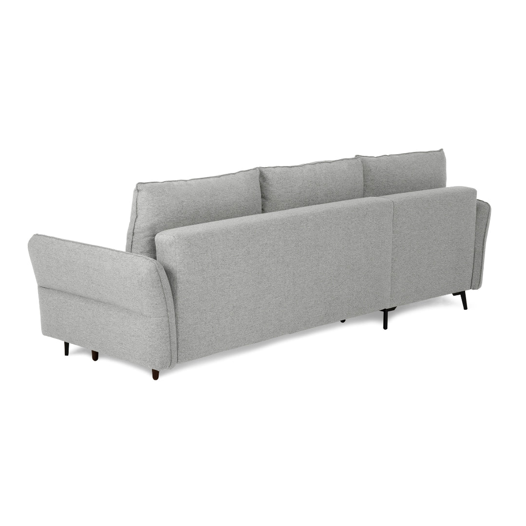 Divano Letto a 3 Posti con Chaise Longue Reversibile - Toby 