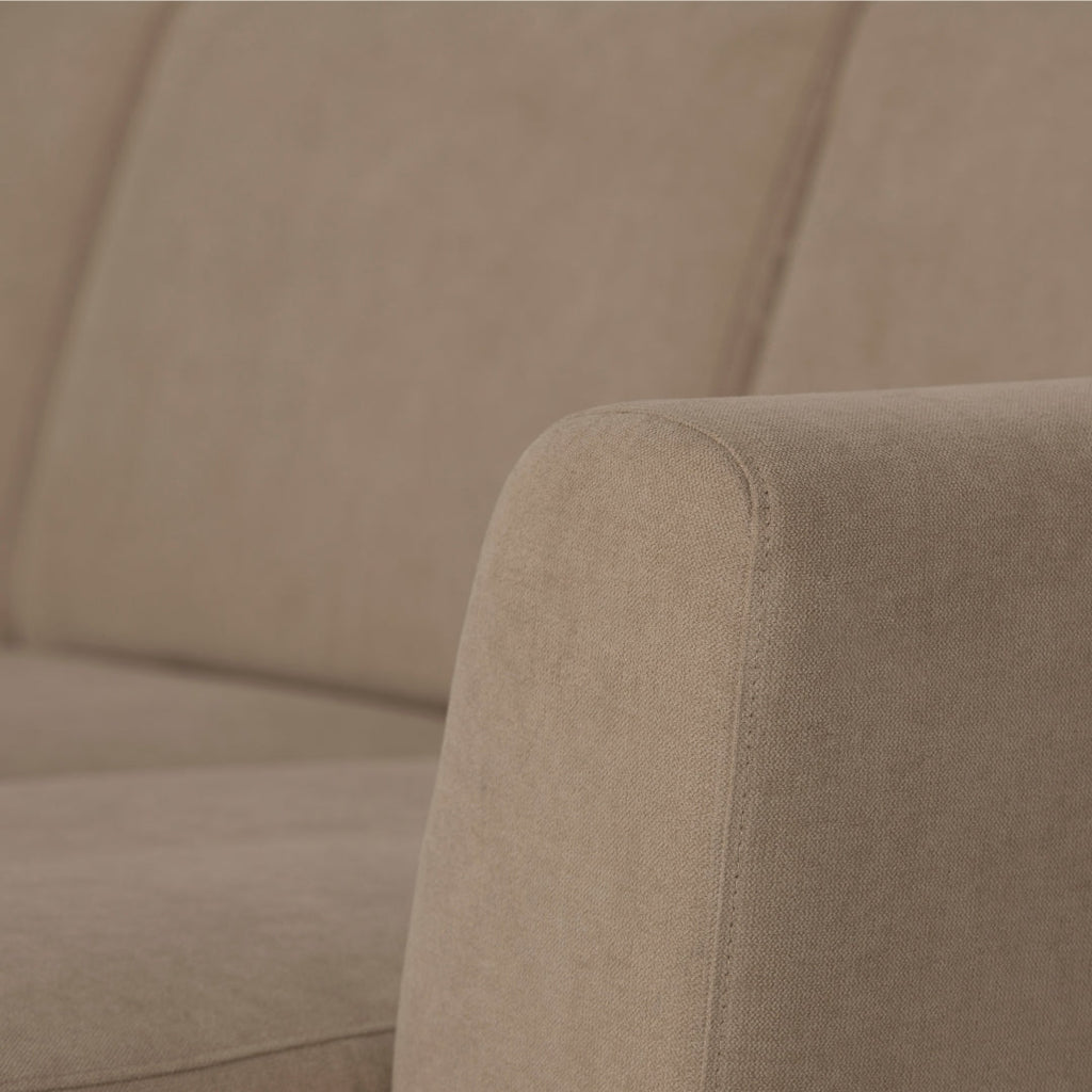 Sofá de 3 lugares com chaise longue reversível e pés vintage – AngelC710BSSRBG2721_C24