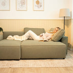 Sofá - Cama 4 Lugares com Chaise Longue Reversível - JadeC1512BCSRG8210_C24