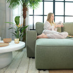 Sofá - Cama 4 Lugares com Chaise Longue Reversível - JadeC1512BCSRG8210_C24