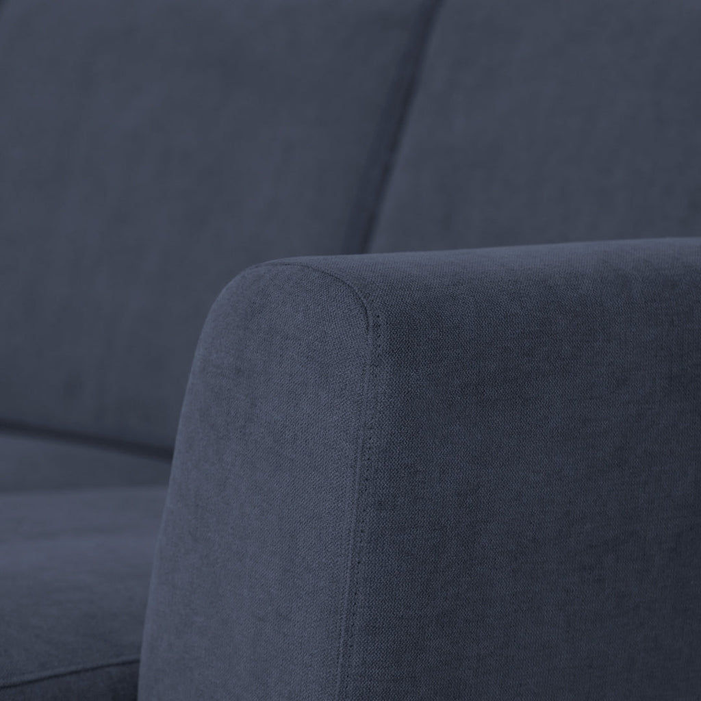 Sofá de 3 lugares com chaise longue reversível e pés vintage – AngelC710BSSRBG2721_C24