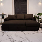 Sofá - cama de 4 lugares com chaise longue e arrumação – OrlandoC801BFSRG1942_C24