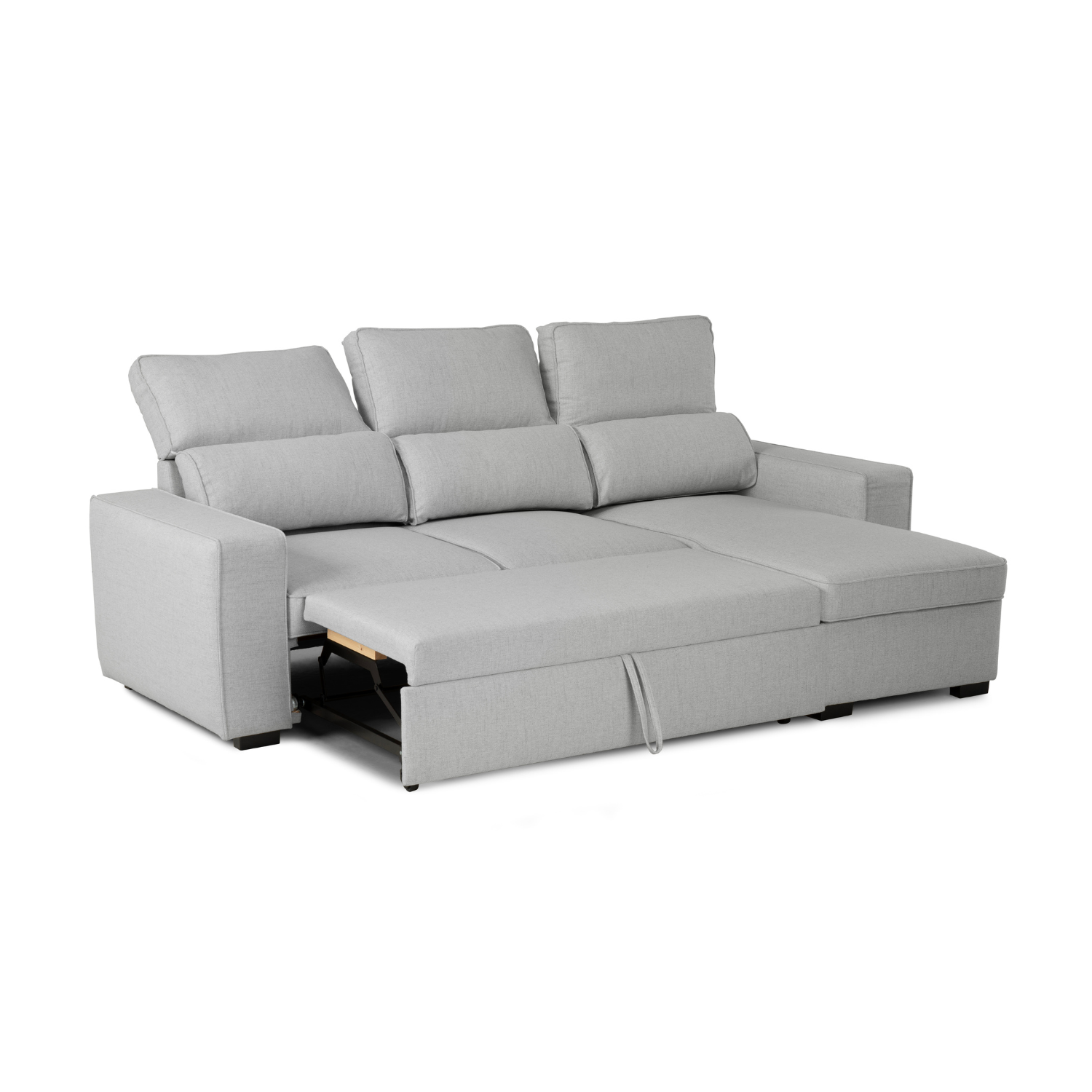 3-Seater Sofa Bed With Reversible Chaise Longue And Storage - Harper