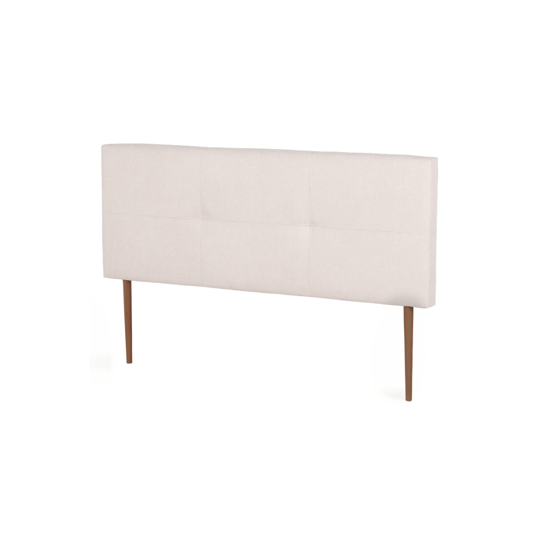 Carmen Headboard - Tufted Fabric And Wooden Feet - BUDWING