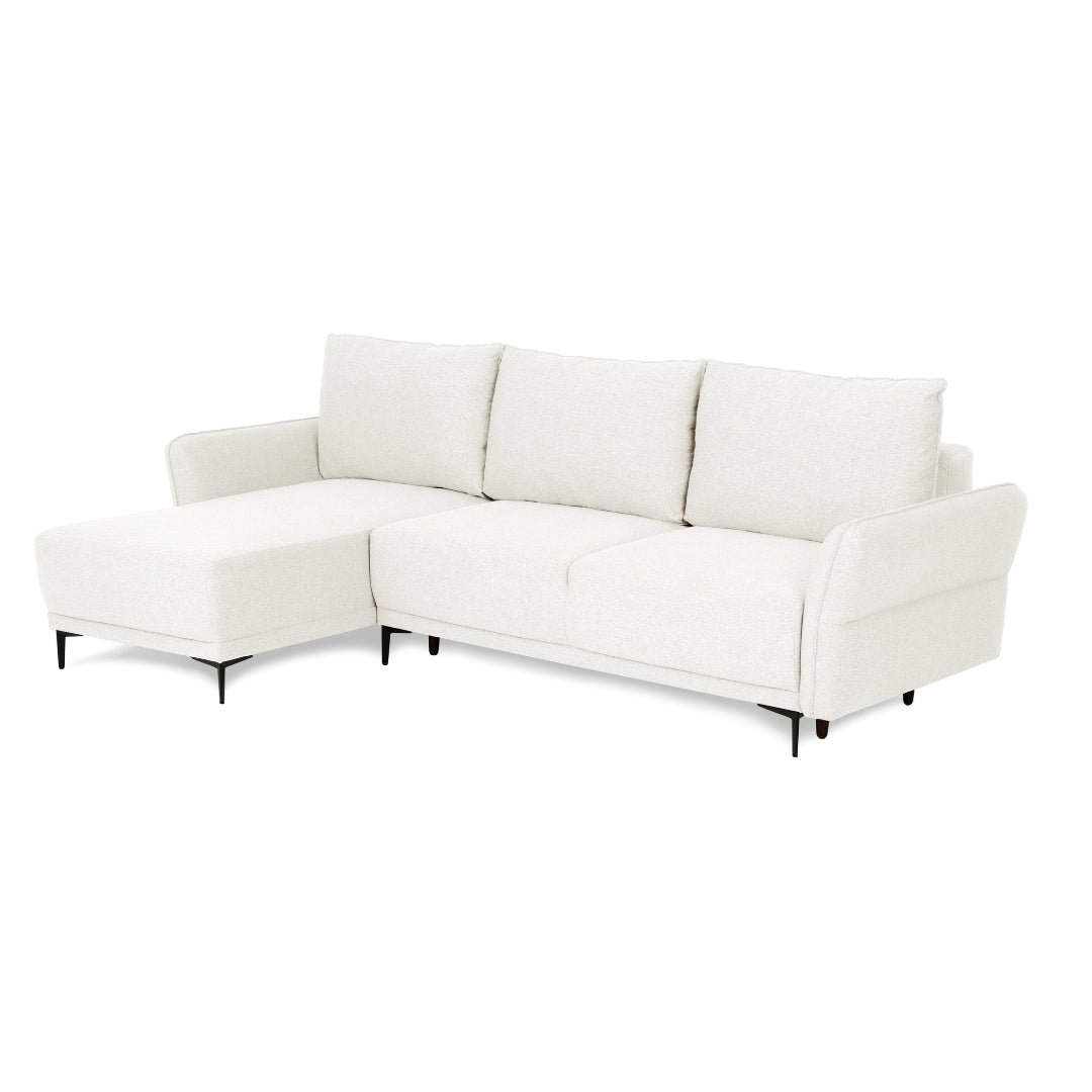 3 Seater Sofa Bed with Reversible Chaise Longue - Toby