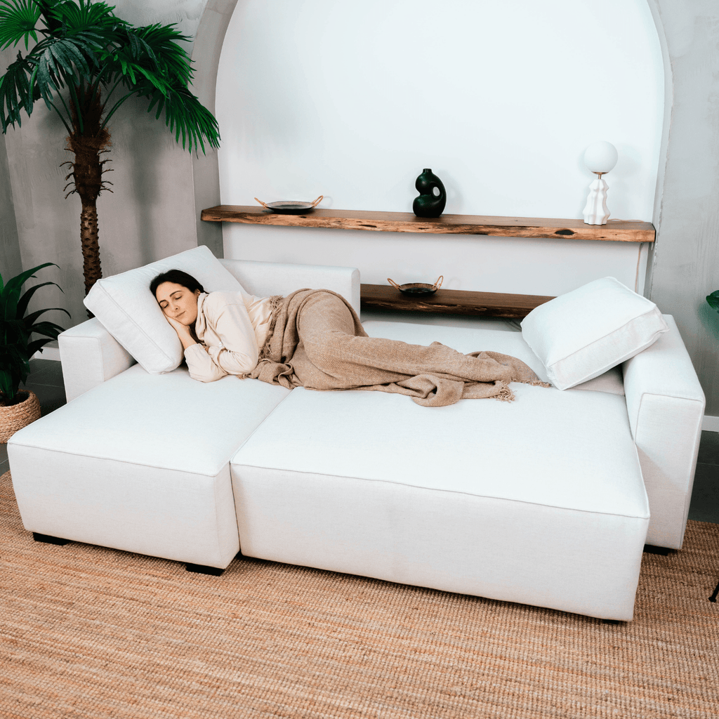 Sofá - Cama 4 Lugares com Chaise Longue Reversível - JadeC1512BCSRG8240_C24