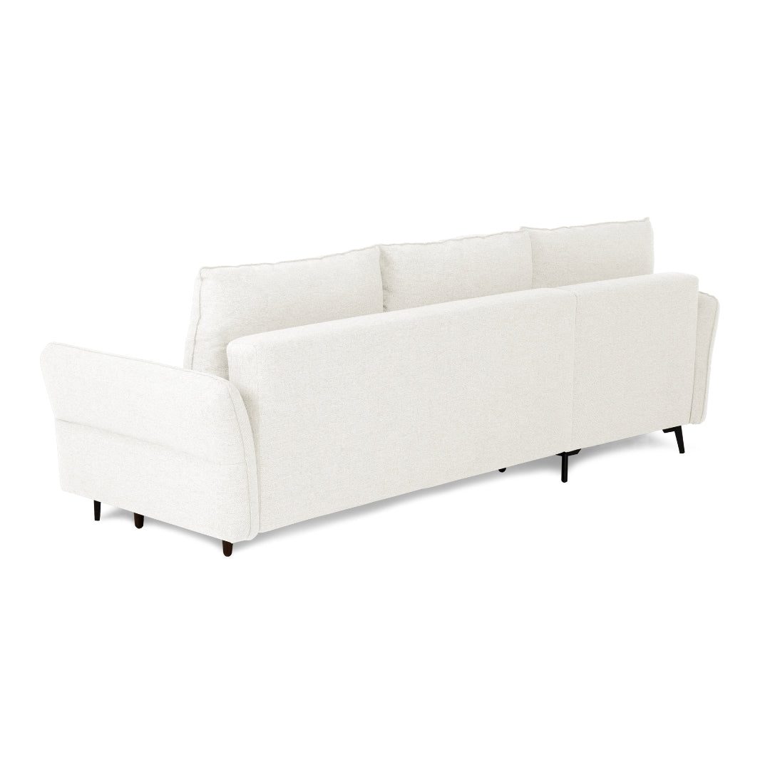 Divano Letto a 3 Posti con Chaise Longue Reversibile - Toby 