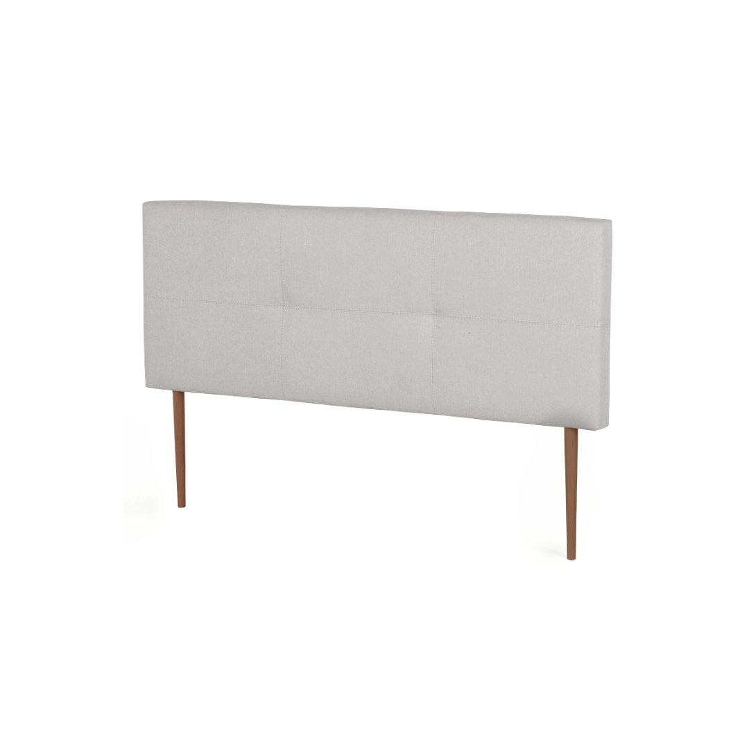 Carmen Headboard - Tufted Fabric And Wooden Feet - BUDWING