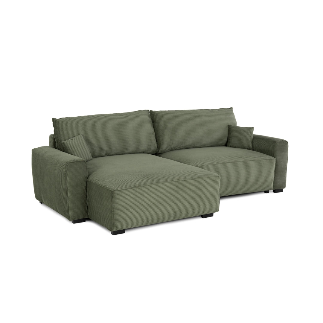 4 Seater Sofa Bed with Chaise Longue - Lauren