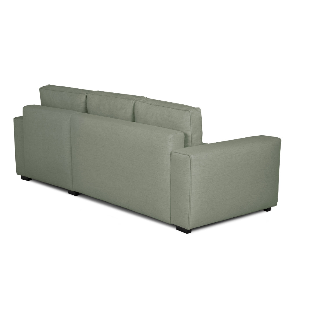 Sofá cama de 3 plazas con chaise longue reversible - Jade 