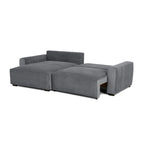Sofá - Cama 4 Lugares com Chaise Longue Reversível - LaurenC1511ACSRG7911_C24