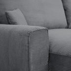 Sofá - Cama 4 Lugares com Chaise Longue Reversível - LaurenC1511ACSRG7911_C24