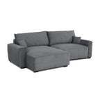 Sofá - Cama 4 Lugares com Chaise Longue Reversível - LaurenC1511ACSRG7911_C24