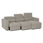 Sofá - Cama 4 Lugares com Chaise Longue Reversível e Cabeceiras Ajustáveis - MorganC1454CFSRG9140_C24