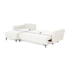 Sofá - Cama 4 Lugares com Chaise Longue Reversível - TobyC1513BCSRG8240_C24