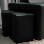 Sofá - cama de 4 lugares com chaise longue reversível, cabeceiras ajustáveis e 2 pufes – JohnC689BCSRG3810_C24