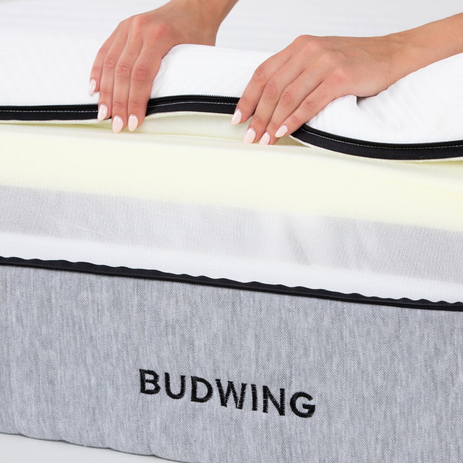 Ergopressure Mattress in profiled memory foam, high-density foam with zoning